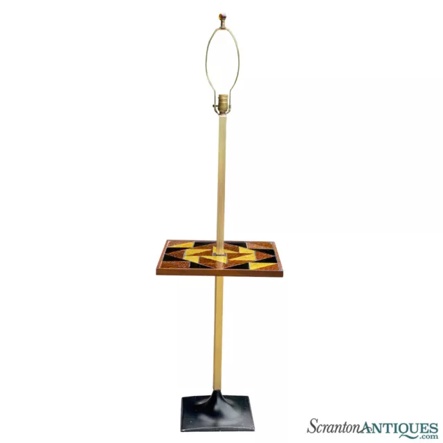 Mid-Century Modern Glass Mosaic Table Floor Lamp by Georges Briard