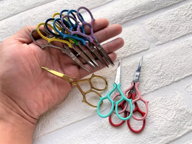 Tijeras de bordar pequeñas, puntada afilada de costura artesanal de alta precisión multiusos