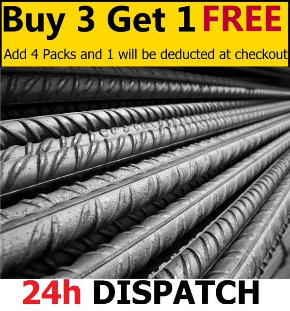 REINFORCING REINFORCEMENT STEEL Bar for Concrete Rebar ALL SIZES 6mm
