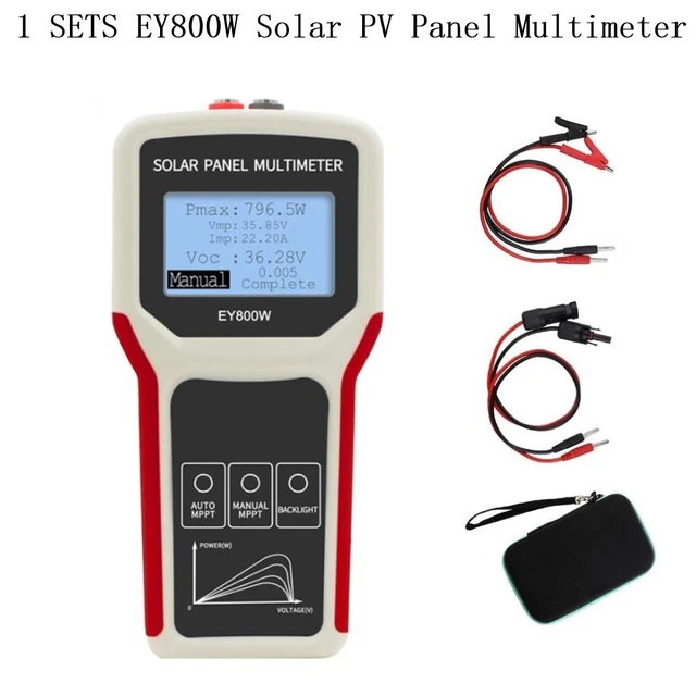 Eosnow Pannello fotovoltaico da 1600W Multimetro Multimetro MPPT Tester