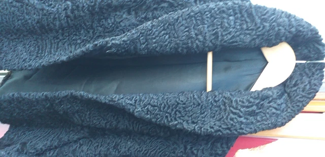 Veste Astrakan Noire Mercier Toulouse - Parka Femme Taille M, Fourrure, état Parfait