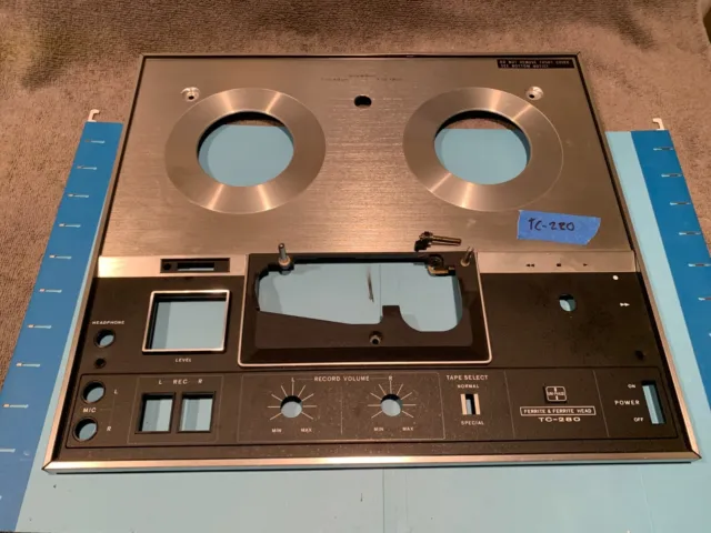 Sony TC-280 Reel to Reel Recorder Parting Out Faceplate Decent