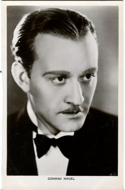 Conrad Nagel Film Star Postcard Picturegoer main series #78d 1930s unposted