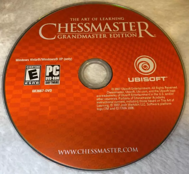 Chessmaster: The Art of Learning -- Grandmaster Edition (PC CD, 2007) DISC ONLY