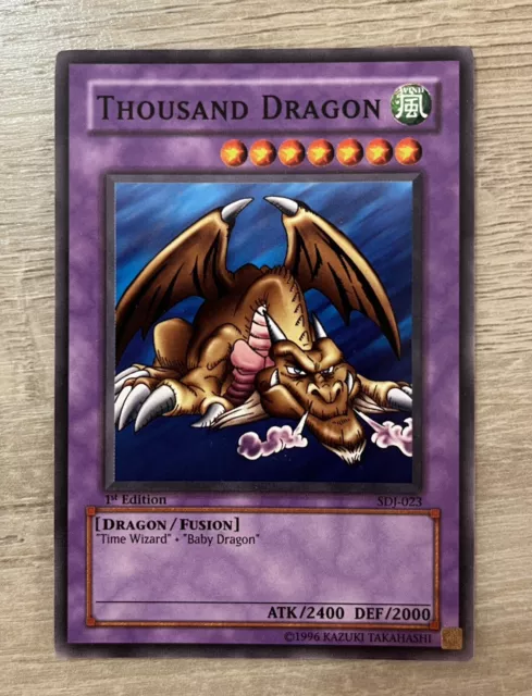 Cartes Yu-Gi-Oh - THOUSAND DRAGON - SDJ-023 - 1st EDITION - COMME NEUVE/NM