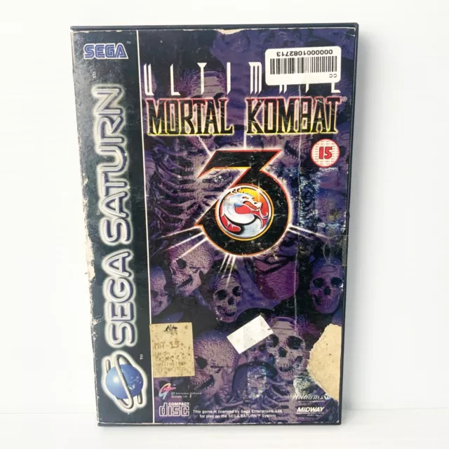 Ultimate Mortal Kombat 3 + Manual - Sega Saturn - Tested & Working - Free Post