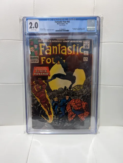Fantastic Four #52 CGC 2.0 (Jul 1966, Marvel)