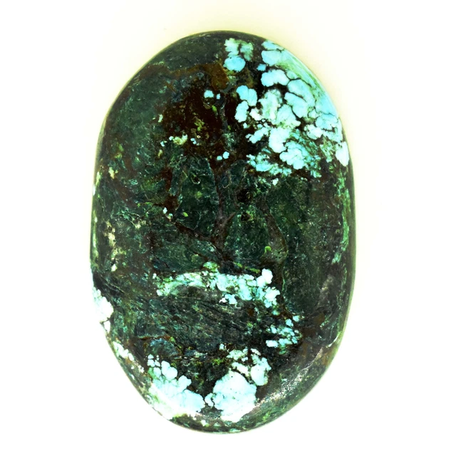 14.40 Ct Natural Arizona Morenci Blue Turquoise Cabochon Certified Gemstone