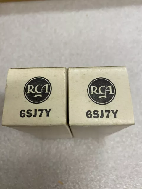 NOS NIB RCA 6SJ7Y Matching Pair Preamp Tubes