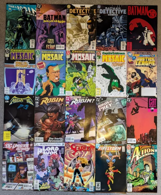 DC 20 x Mixed Random Comics Bundle Job Lot Batman Green Lantern Robin