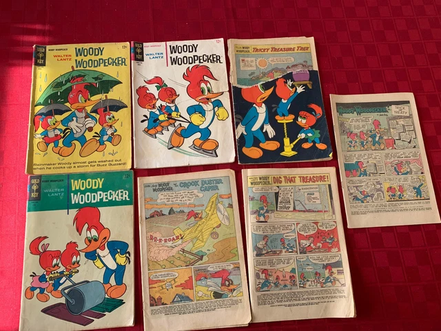 Silver Age Gold Key Comic Books   7 book lot of Woody Woodpecker