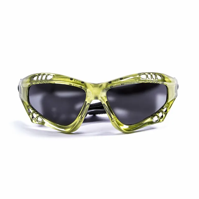 OCEAN AUSTRALIA Floating Sunglasses Kiteboarding, Green  & Smoke Lens