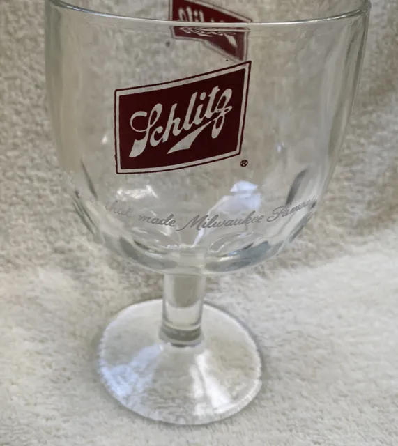 Vintage Schlitz Beer Goblet
