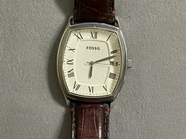 Fossil FS 4757 Brown Leather Belt Mens Watch Working