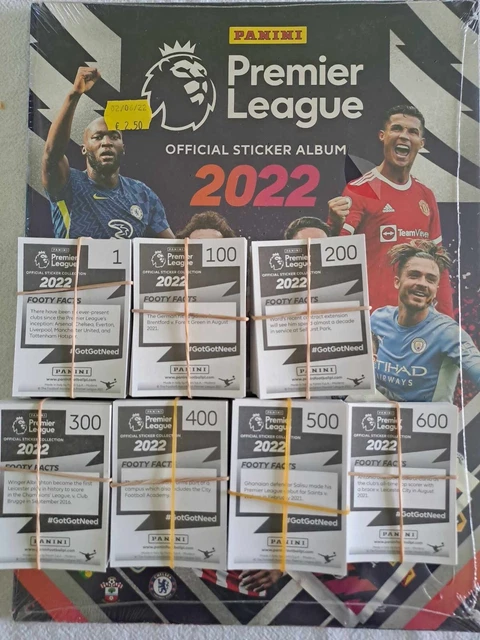 COMPLETE PANINI PREMIER League 2022 stickers set + empty album + sealed ...