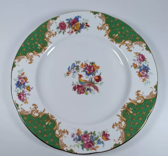 Paragon Rockingham Green Bone China Dinner Plate Discontinued