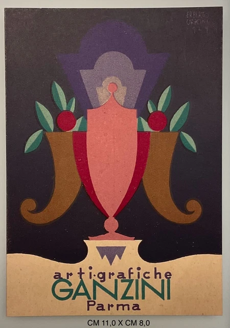 Carte De Vœux Futurismo Erberto Carboni 1951 - Bonne Année, Architecture, Italie