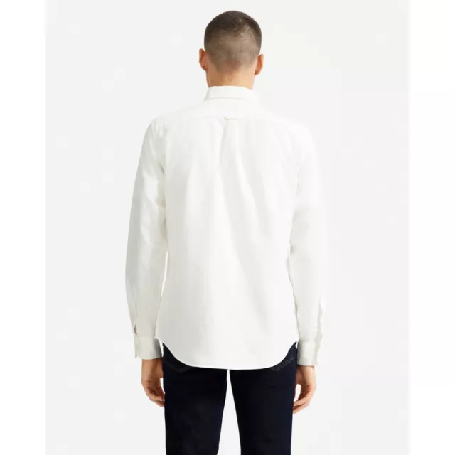 Everlane Mens The Slim Fit Japanese Oxford Uniform Button Down Shirt White XS 2