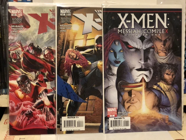 X-Men 500,501 & Messiah Complex #1 2007 One Shot Variant by Marc Silvestri VF/NM