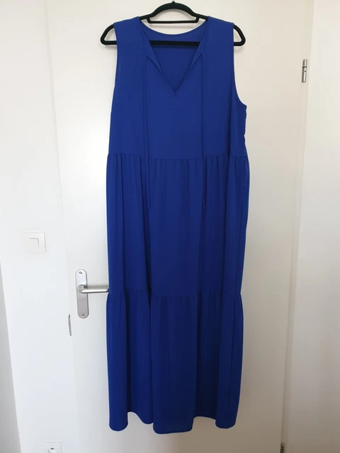 Robe bleue et orange neuve taille M marque Ycoo étiquetée à 56€ (sg