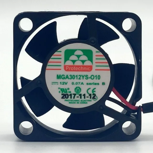 1 PCS  Protechnic Fan MGA3012YS-O10  DC12V 0.07A 3010 3cm 2-wire cooling fan