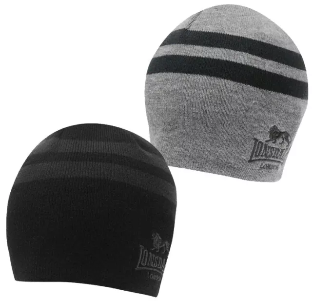 Lonsdale Gorro de Invierno Gorro de Lana Punto Gorro una Talla Nuevo