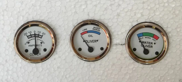 Oliver Tractor Temp Oil Ampere Gauges – Super 44,55,66,77,88,440,660,...