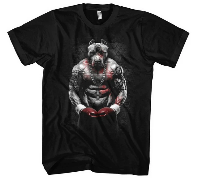 T-shirt uomo boxing bully | sport MMA muay thai pitbull boxe sport marziali