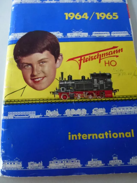 RAR FLEISCHMANN EISENBAHN KATALOG 1964/65, mit DAMPFMASCHINEN und Zubehör