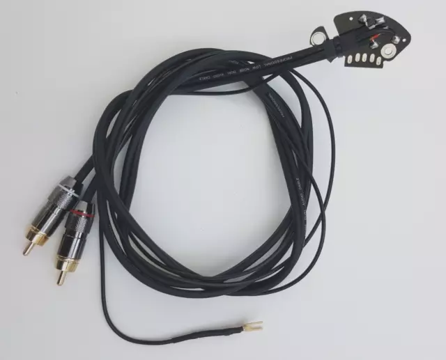 Cable Record Player Rca technics Sl 1200 1210 mk5 mk5g m5g 51 3/16in Fused With