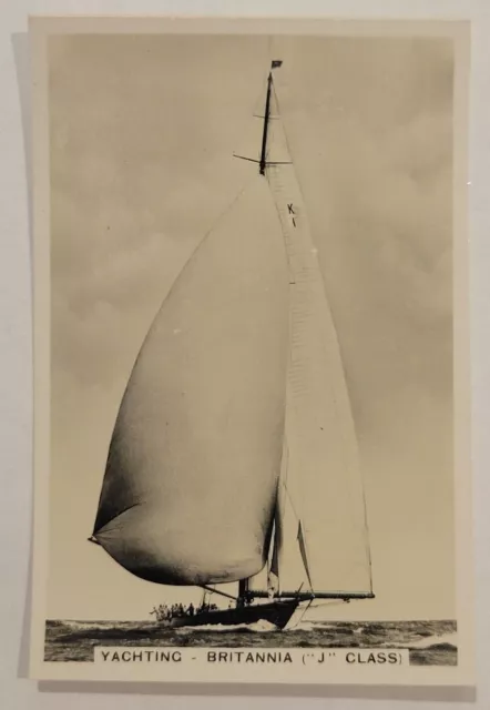 1935 Pattreiouex Sporting Events & Stars #37 Yachting - Britannia "J" Class (D)