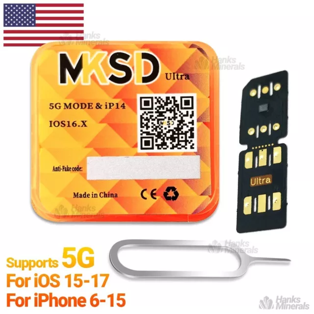 MKSD Ultra V5.5 Unlock Card 2024 RSIM Chip Service iPhone 15 14 13 12 11 X 8 7 6