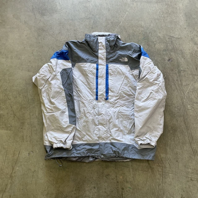 The North Face Rain Coat Hyvent Winter Ski Jacket Grey Mens XXL