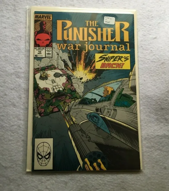 THE PUNISHER WAR JOURNAL #10 - 1989 - MARVEL COMICS - NM/M - 1st PRINT