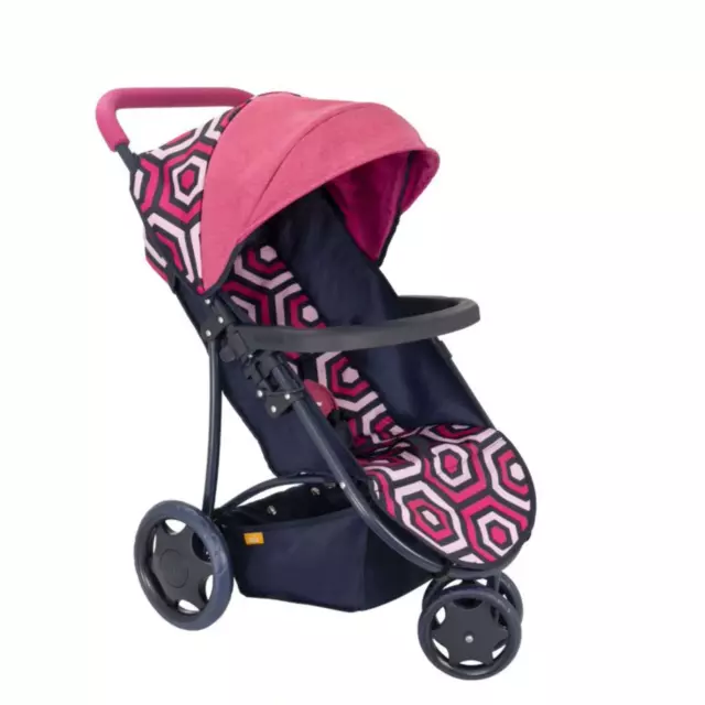 Navy pram cheap for girl