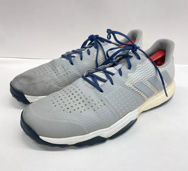 ADIDAS ADIPOWER S Boost Golf Shoes Mens Size 14 Gray Lace Up Golfer Spikeless $29.99 -