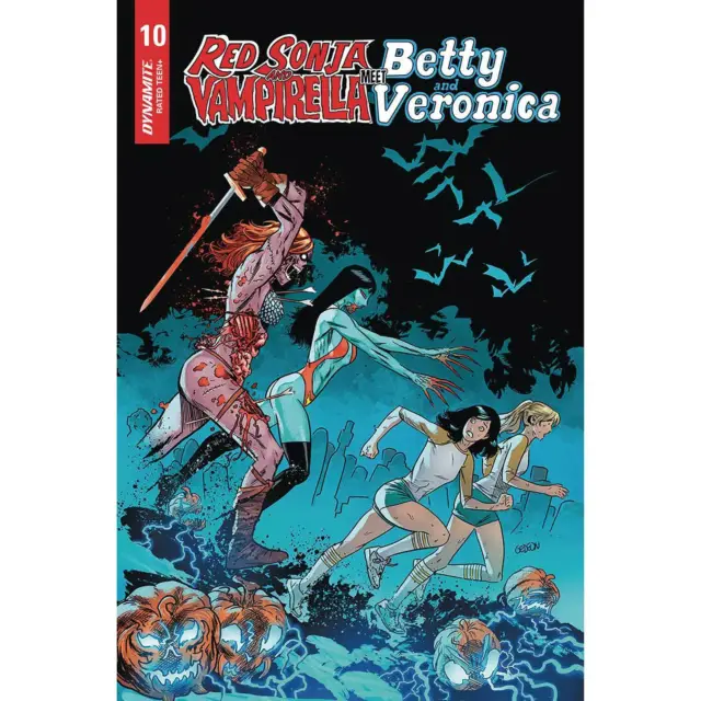 Red Sonja Vampirella Betty Veronica #10 Dynamite Zombie 1:5 Variant