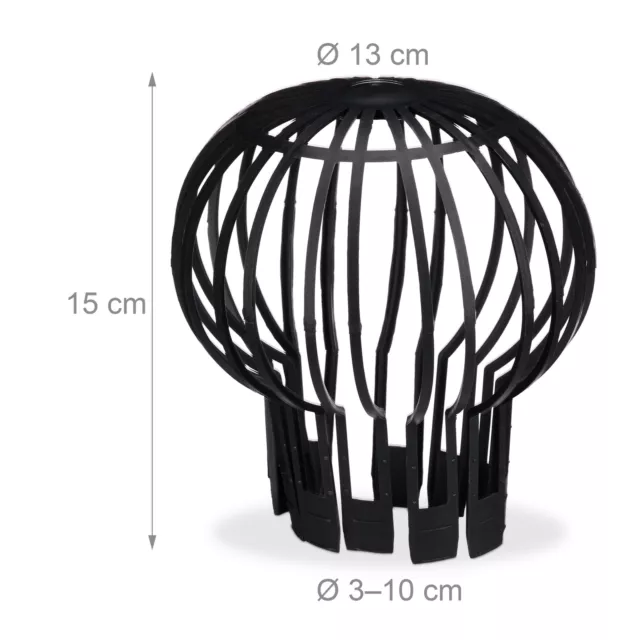 Set da 12 coperture per tubi in plastica protezione dalle foglie per grondaie 3