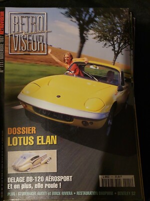 DELAGE D8-120 RETROVISEUR n° 111 Dossier LOTUS ELAN STUDEBERKER AVANTI 64 