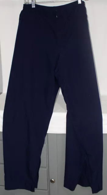 Very Nice Pair Of Womens Navy Blue Rain Pants Golf Travel Sun Mountain Sports L