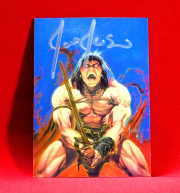 All Chromium Conan 1993 Savage Sword Card 69 Signed By Artist Joe Jusko