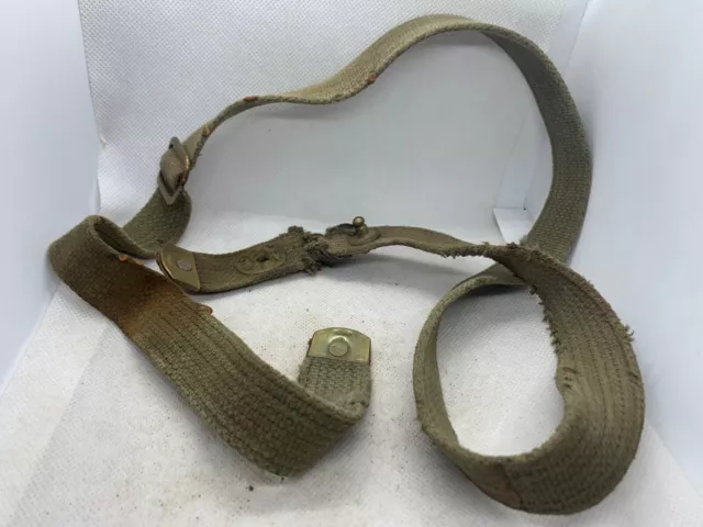 Original US Army WW2 era M1 Carbine Canvass Rifle Sling - Used Worn Condition