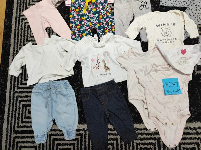 #C97💜 Huge Bundle Of Baby Girl Clothes 0-3-6months NEXT GEORGE DISNEY BLUEZOO 5