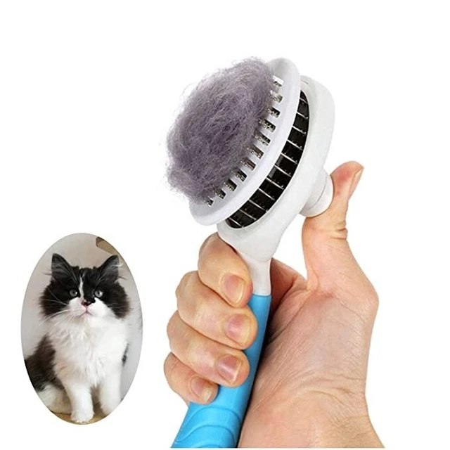 Pet Hair Remover Dog Cat Comb Grooming Massage Deshedding Self Cleaning Brush US 3