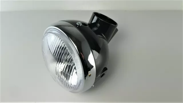 Scheinwerfer Monkey schwarz komplett für Honda Monkey Z50 u.a. 12 Volt headlight