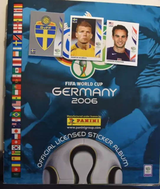 Panini WM 2006, 10 ungeklebte Sticker aus Vielen aussuchen