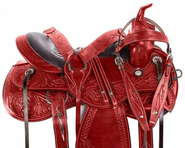 Neuf ! TOLED TRAIL WESTERN SELLE SELLETTE PLAISIR JEU CHEVAL TACK 15 16