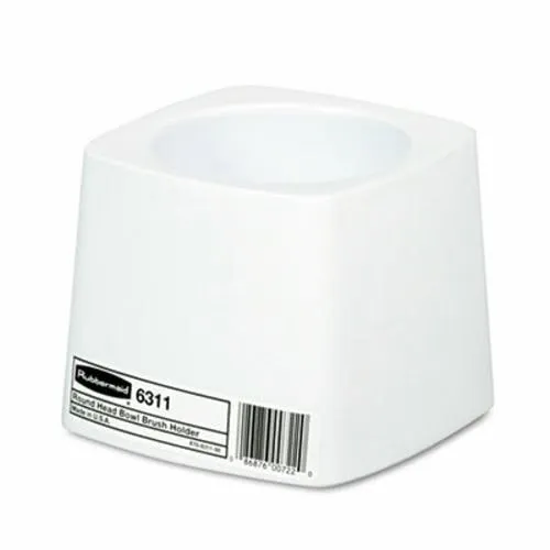 Soporte comercial Rubbermaid para cepillo de inodoro, plástico blanco (RCP631100WE)