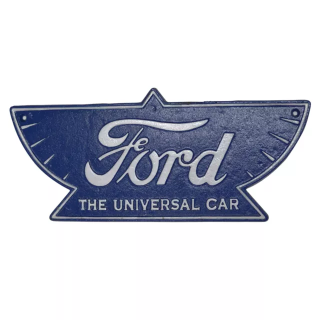 Ford 'Universal Auto' Gusseisen Wandschild Britisches Automobil Classic Garage Geschenk