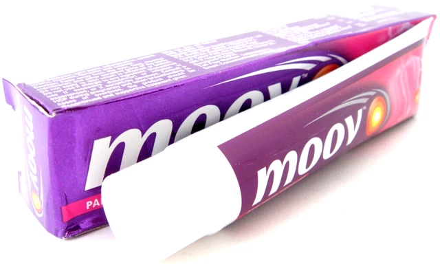 Crema Moov Crema Bálsamo Ayurvédico Ungüento Fórmula Nilgiri Aceite Rápido Alivio del Dolor Crema